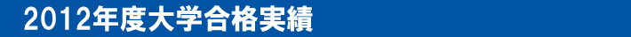 2012年度実績